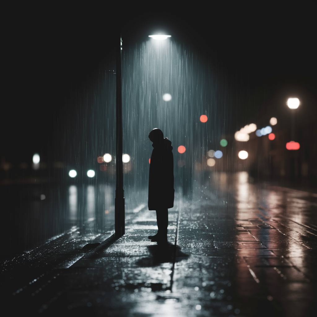 Soledad en una Noche Lluviosa