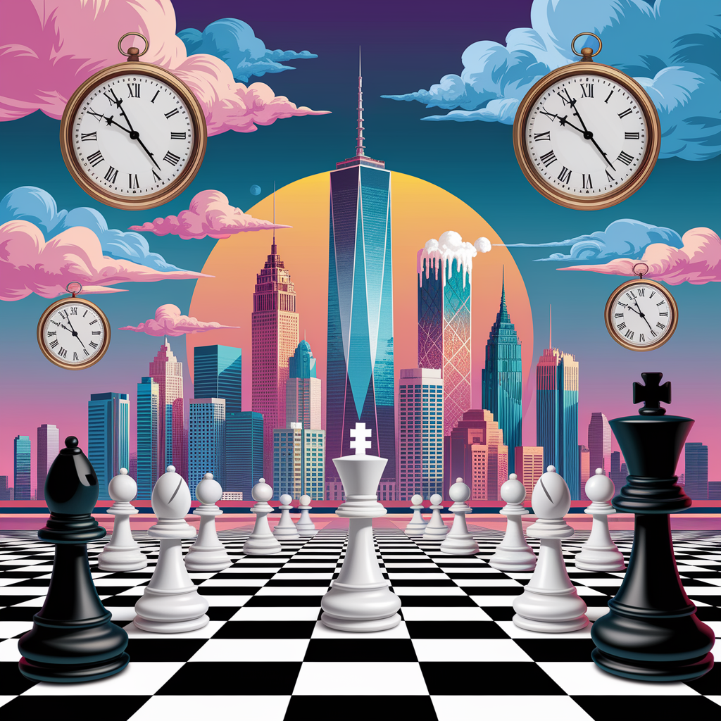 Metrópolis Derretida: Paisaje Urbano Surrealista