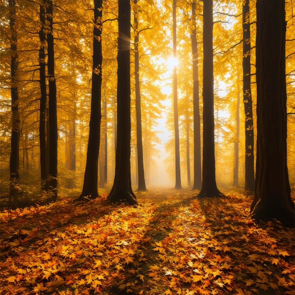 Autumn Forest Landscape Autumn Forest Landscape