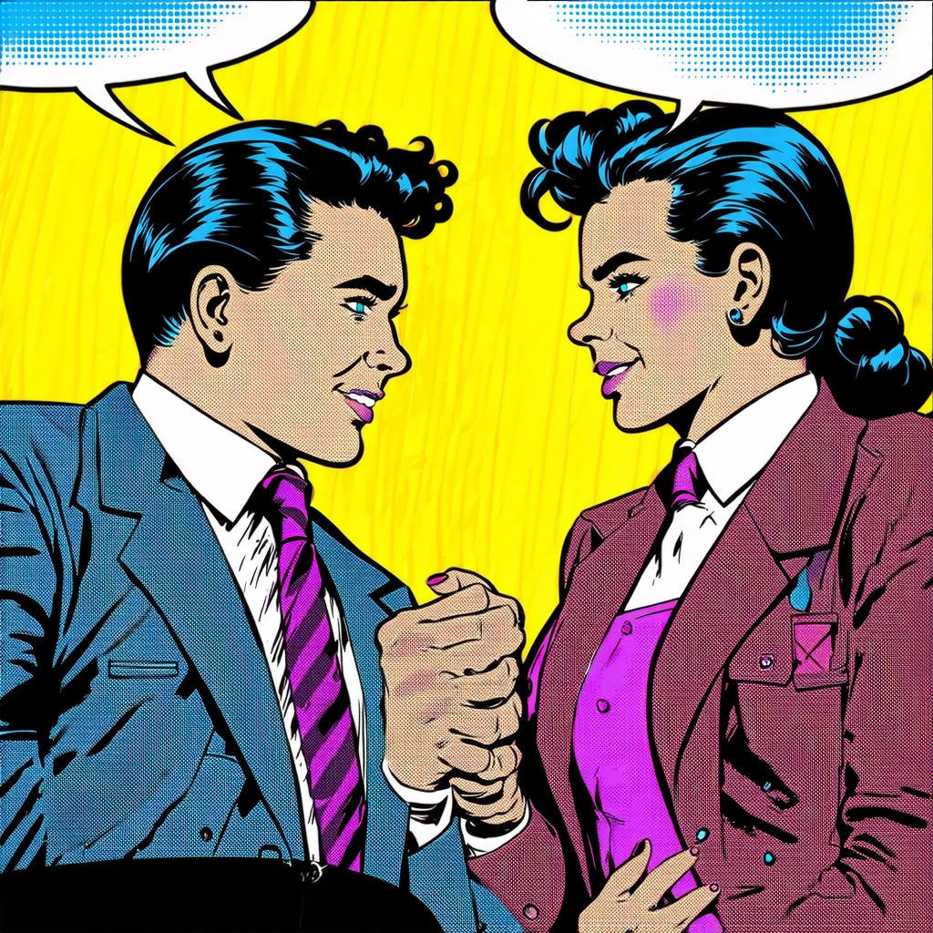 Pop-Art Comic-Style Storytelling Narración estilo cómic Pop-Art