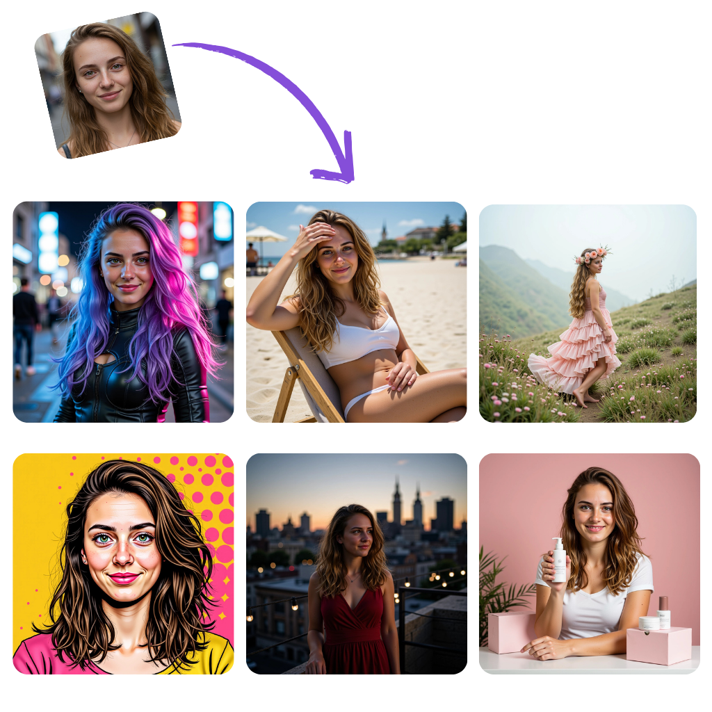 Trainieren Sie KI, um Fotos von Ihnen zu generieren