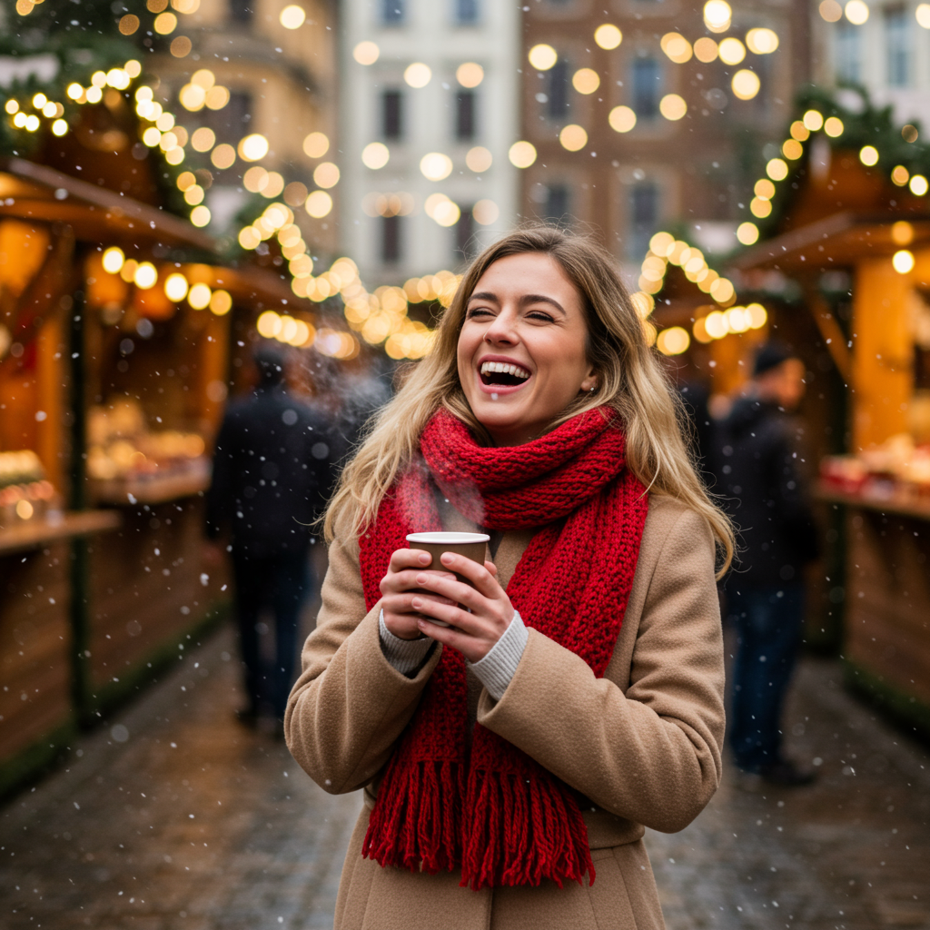 AI generated image - Smiling woman