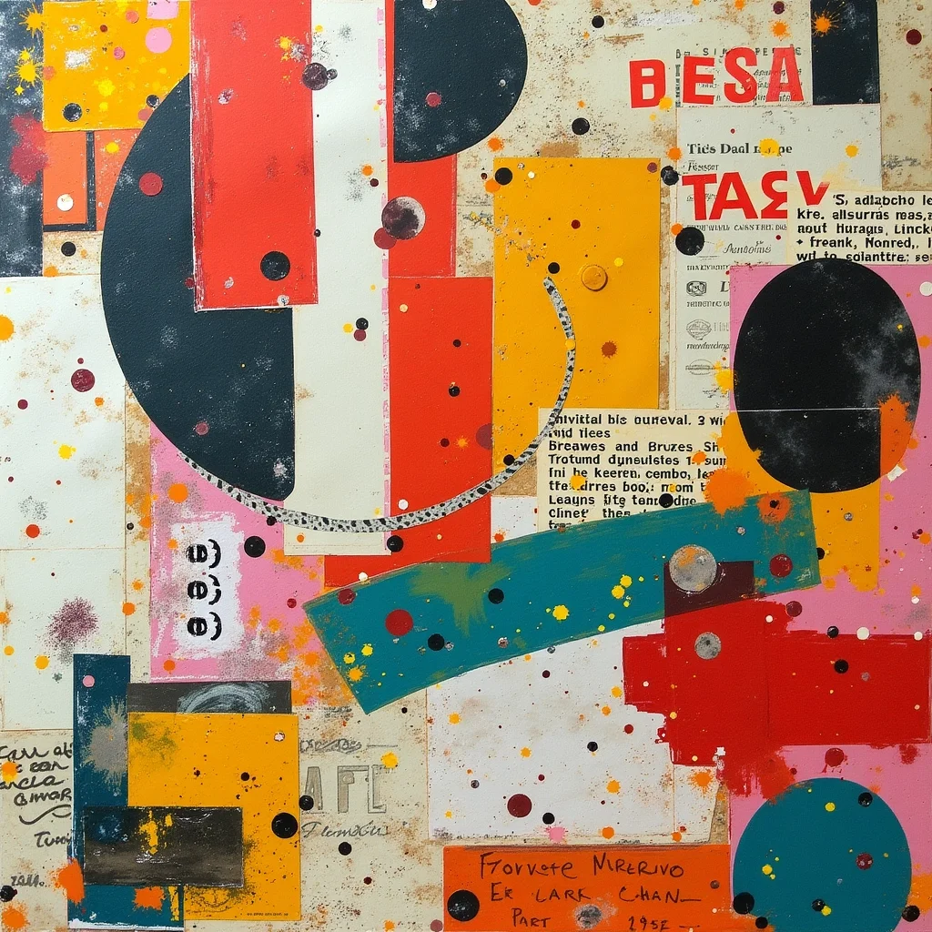 Collage abstracto dinámico