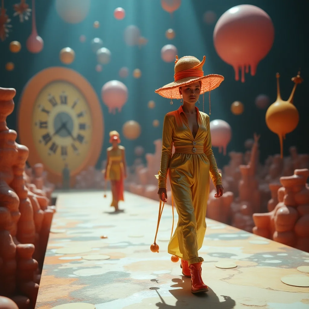 Pasarela surrealista de ensueño