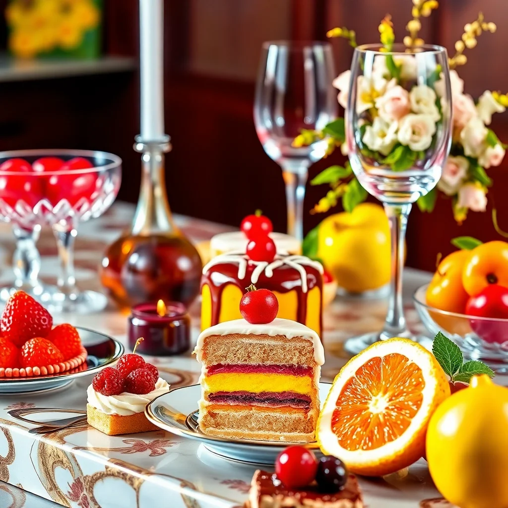 Mesa de Postres Gourmet Brillante