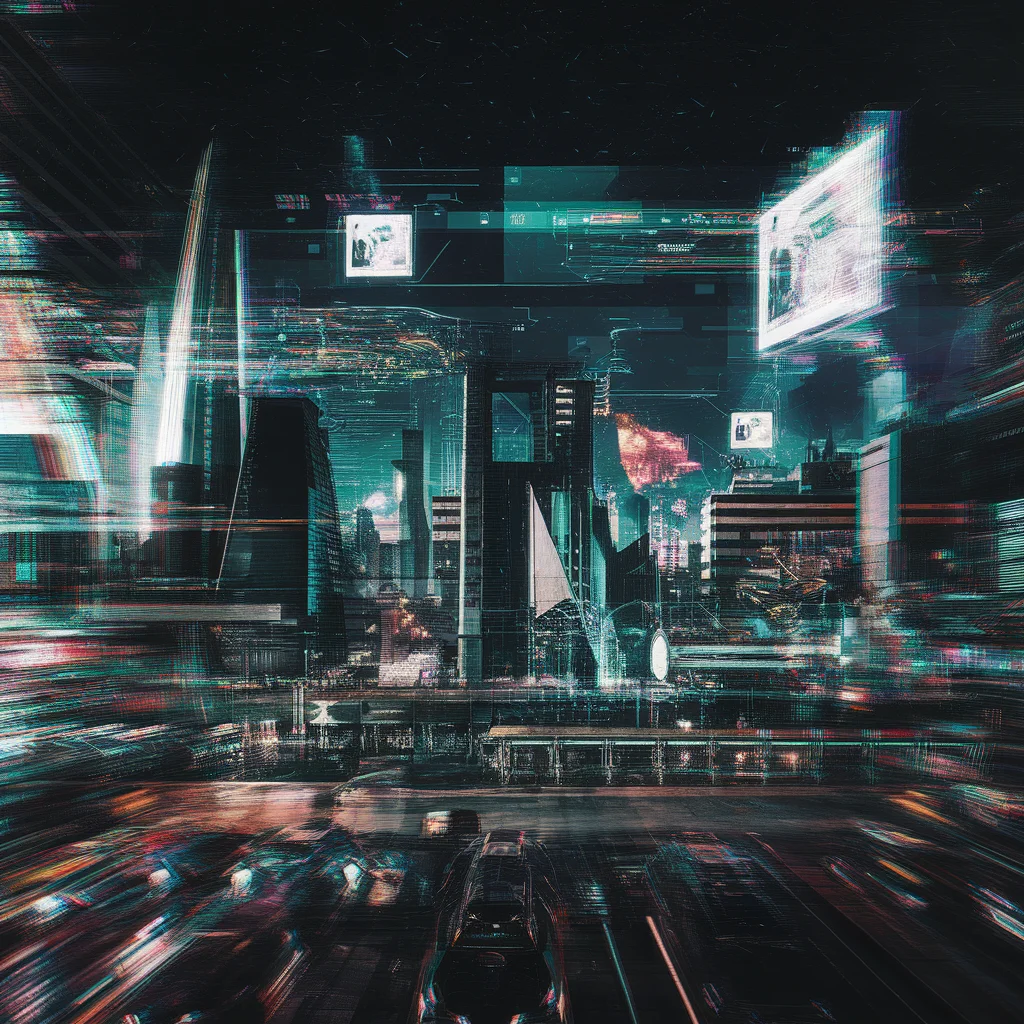 Ciudad Neón Glitch