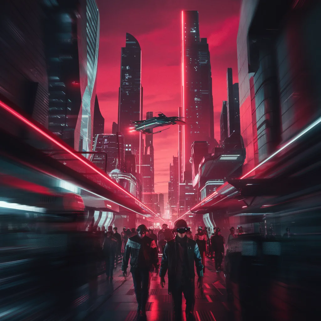 Horizonte Carmesí: Metrópolis Futurista