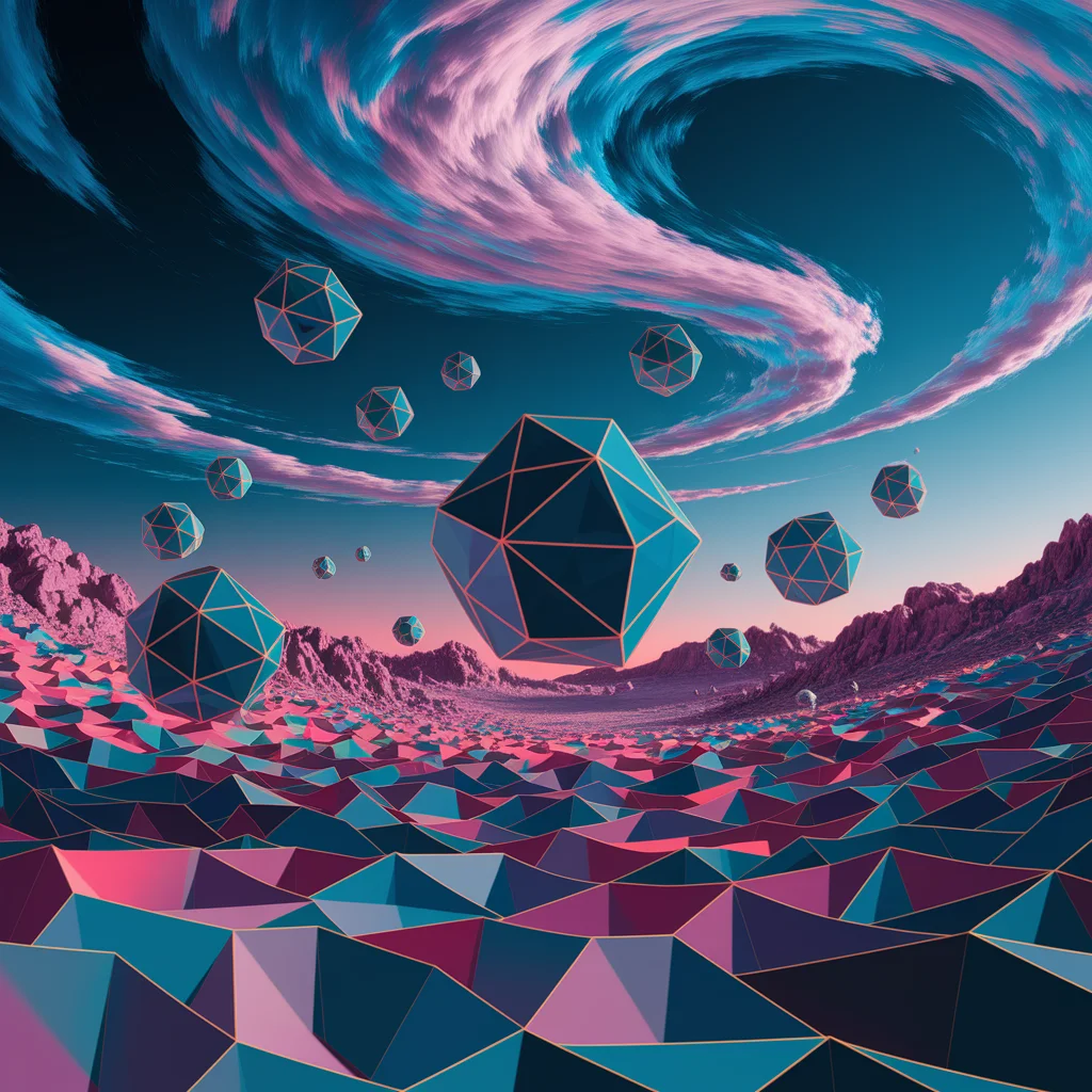 Paisaje Onírico Neón Surrealista