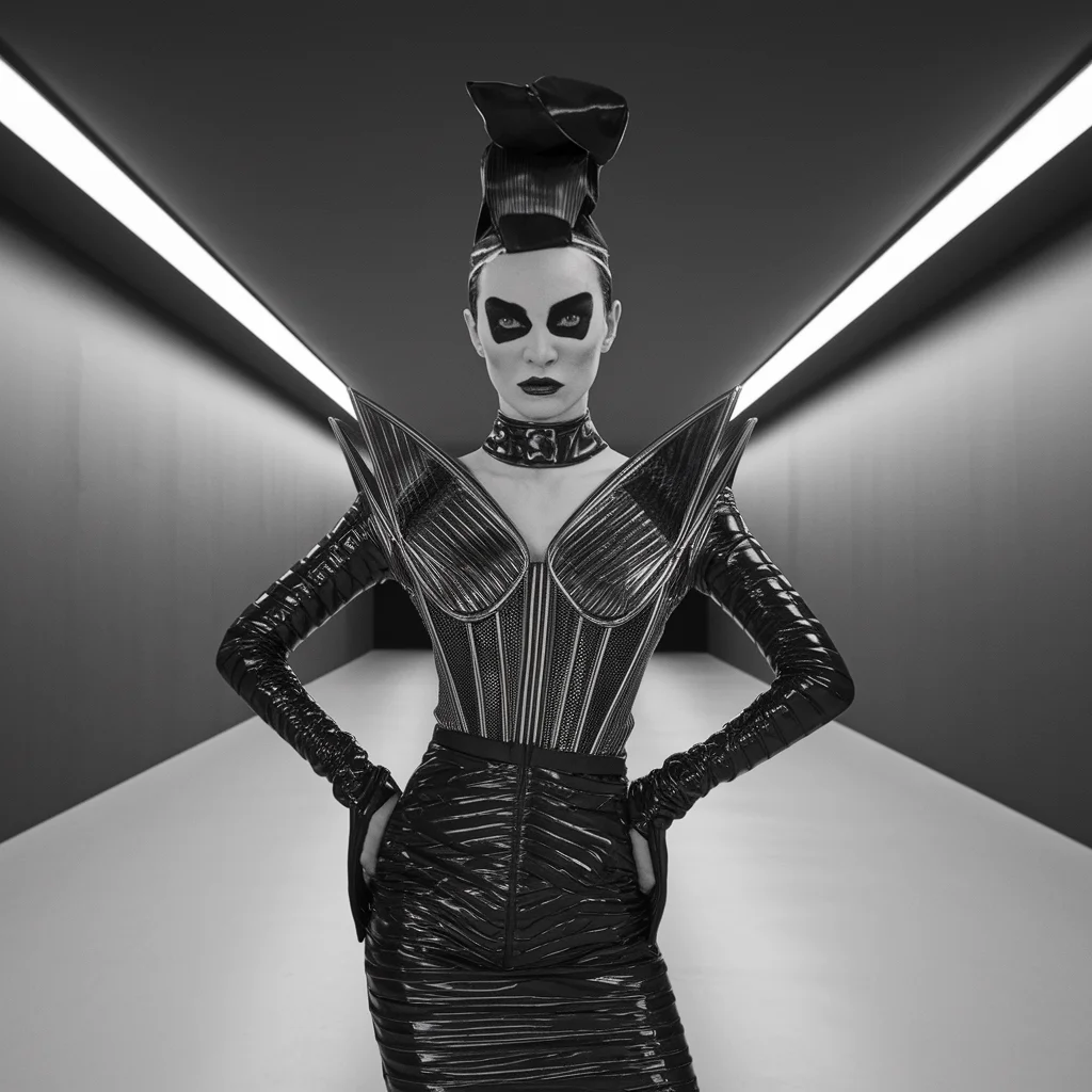 Editorial Muse: Retrato de Moda Futurista