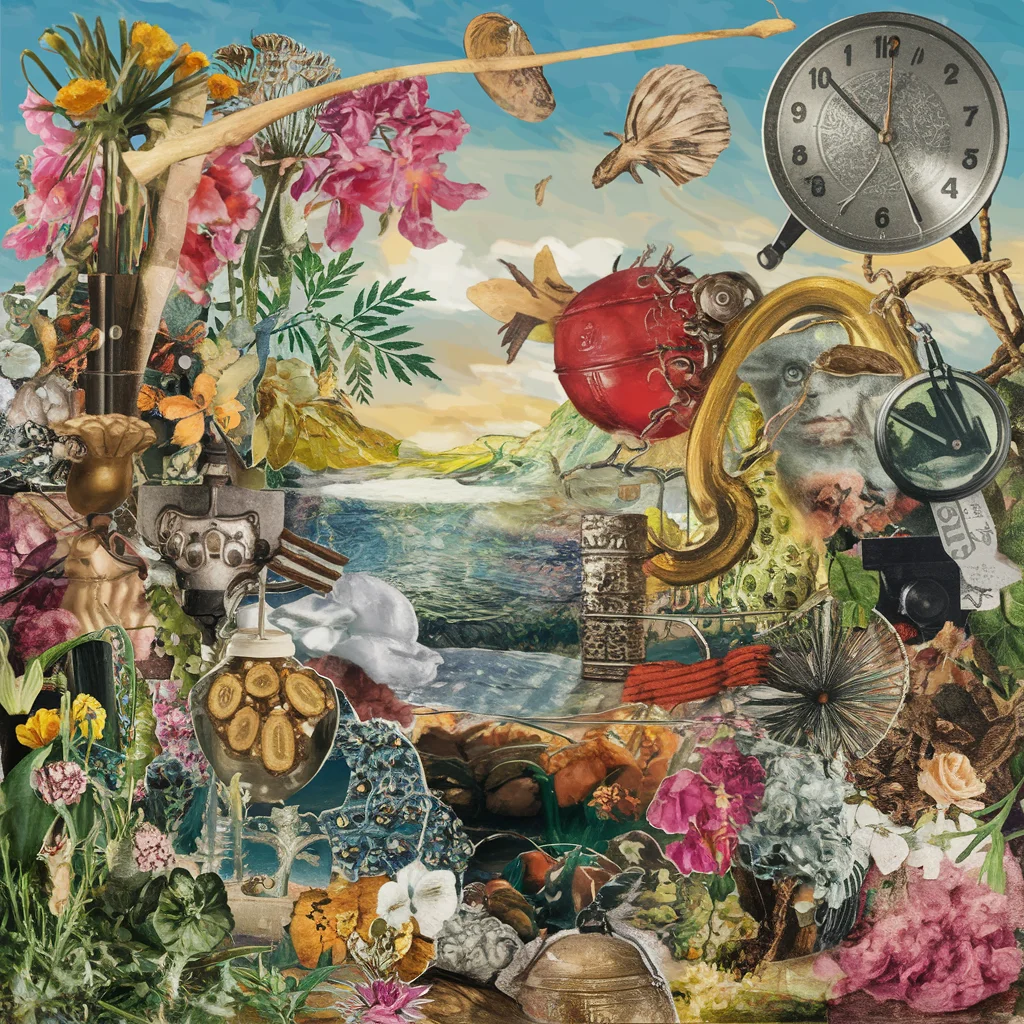 Collage de naturaleza fantasioso