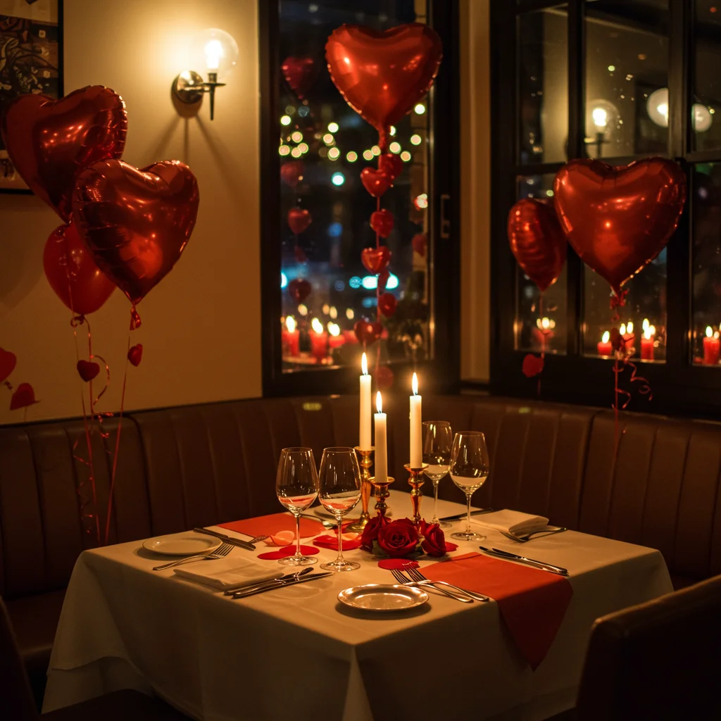 Cena romántica de San Valentín