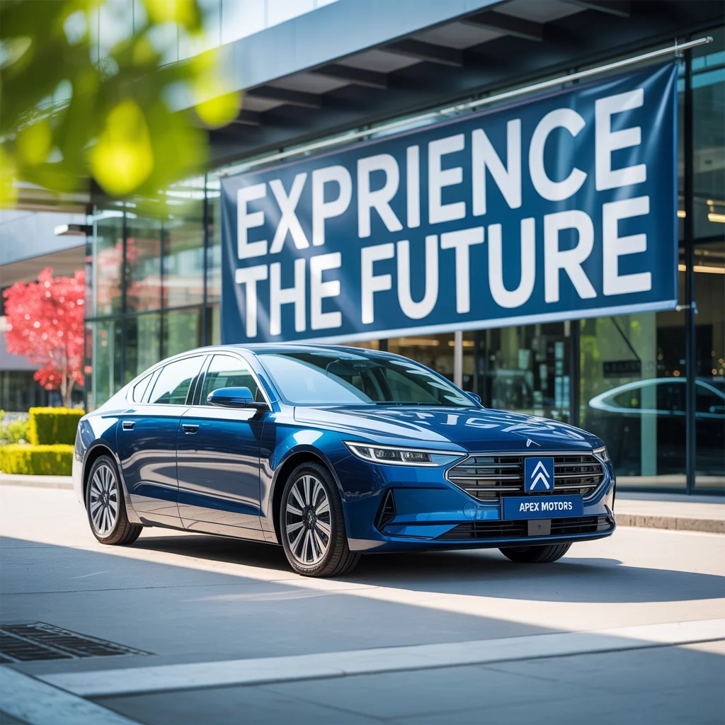 Sleek Sedan Dealership Ad