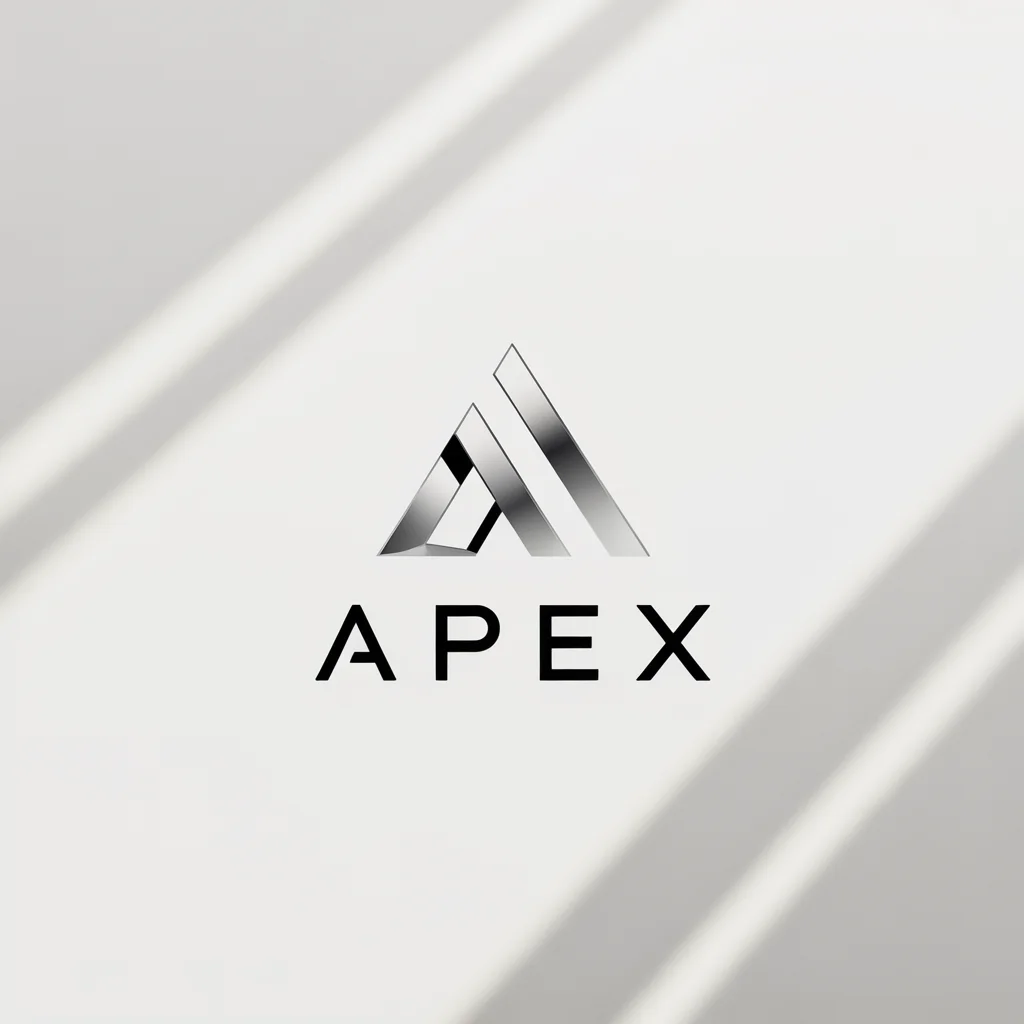An abstract, sharp-edged minimalist corporate logo