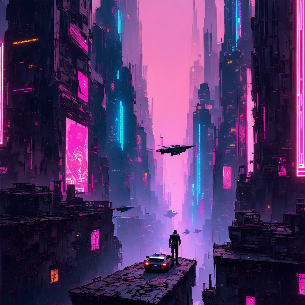Affiche de film SF Cyberpunk