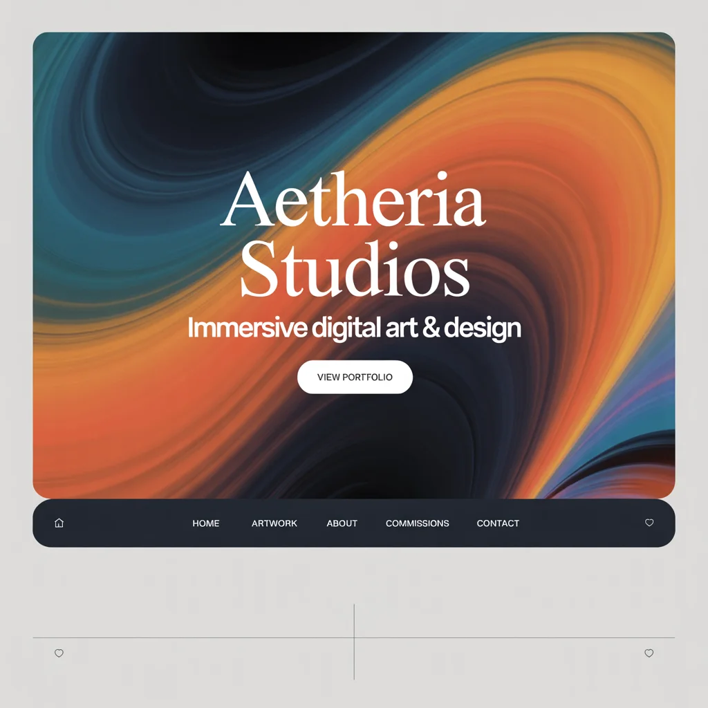 Creatore di Portfolio d'Arte Digitale