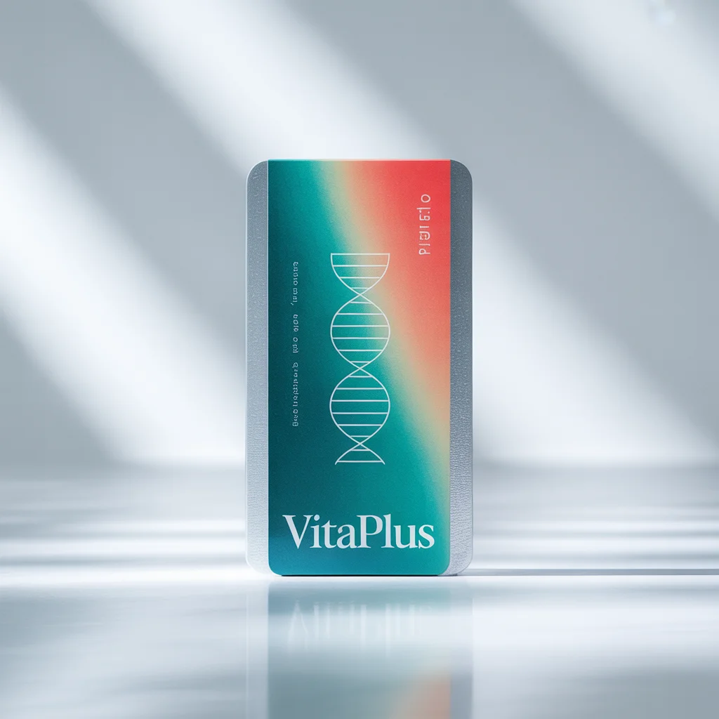 Drug packaging with clean design, vibrant colors, professional layout, medical theme