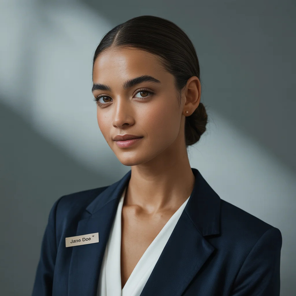 Professional headshot, employee profile, modern corporate look