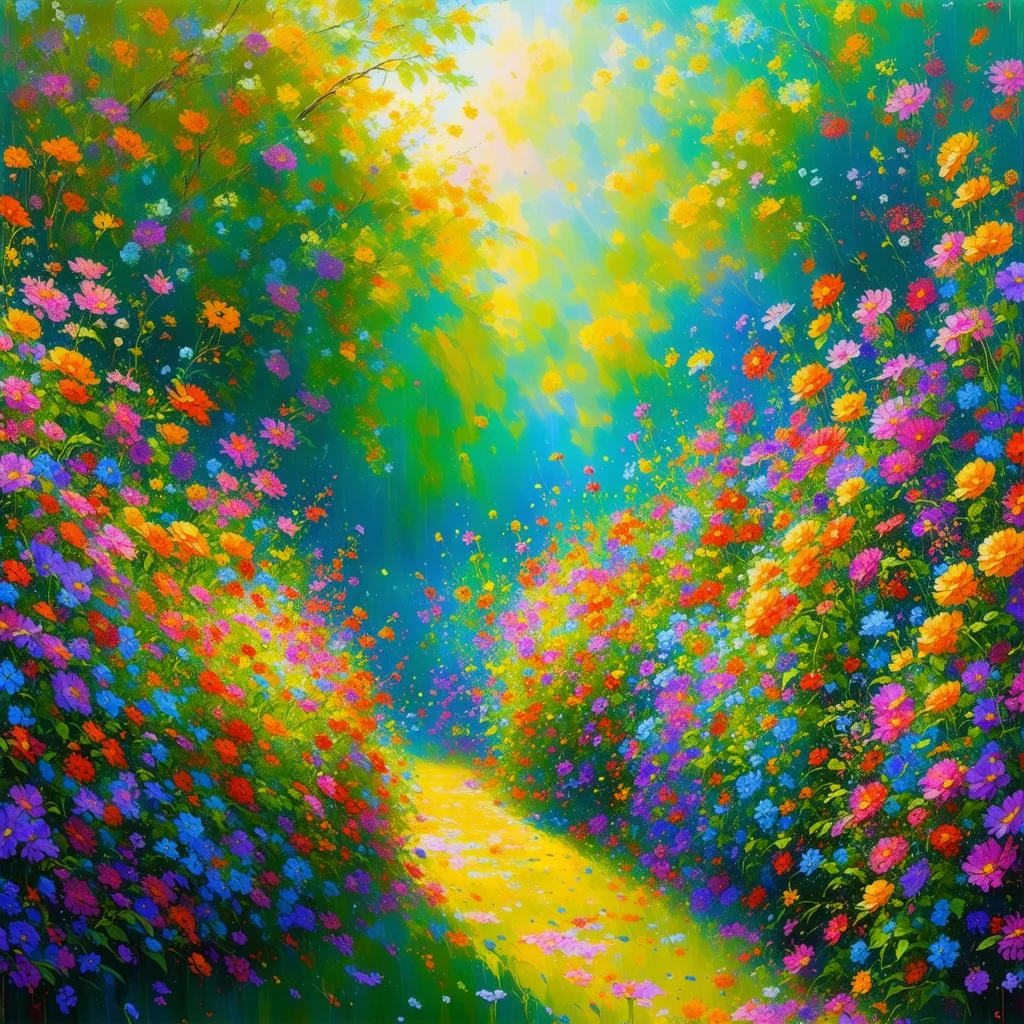 Garden or Floral Scene