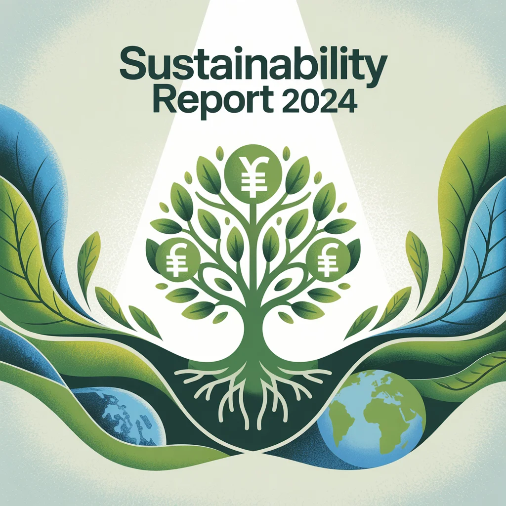 Infographic cover with green visuals and eco-themed design