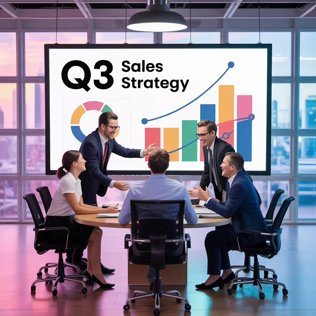 Persuasive sales pitch infographic with vibrant charts and clean layout