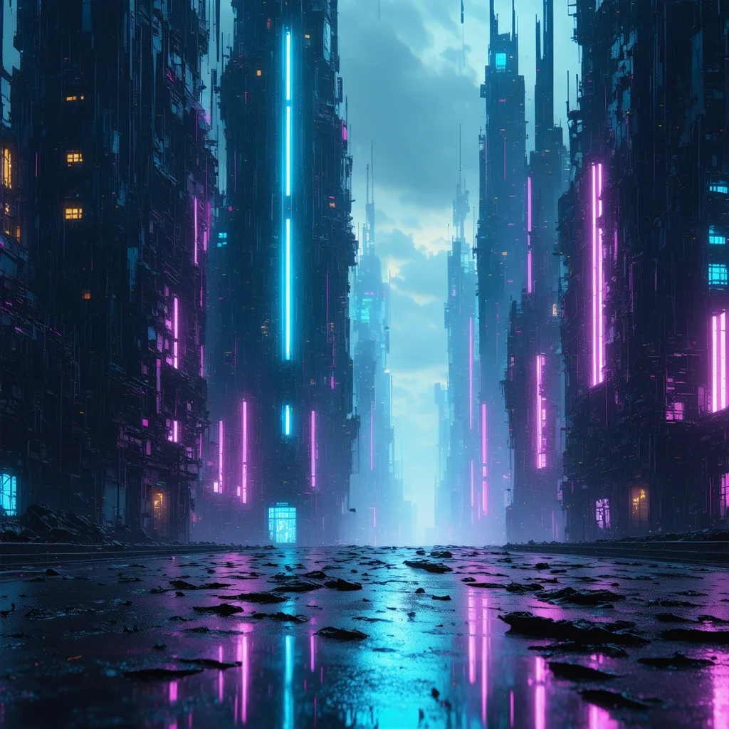Paisaje Urbano Futurista para Medios de Ciencia Ficción