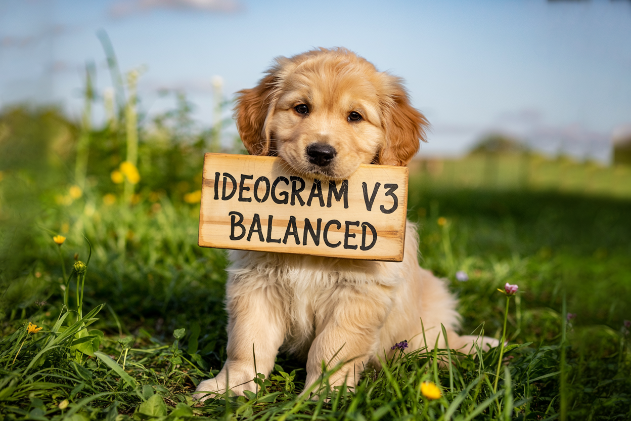 Ideogram V3 Balanced text rendering example