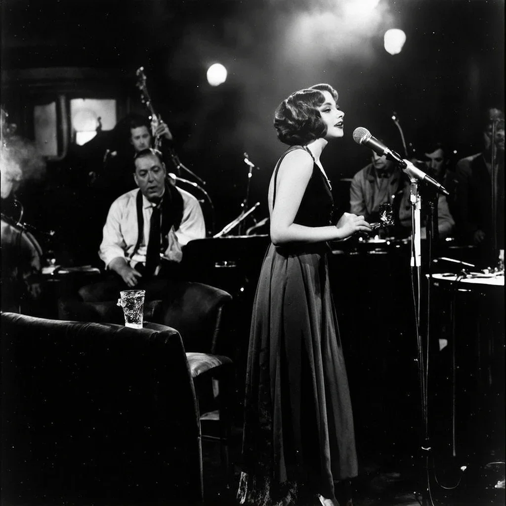Actuación en un Club de Jazz Vintage