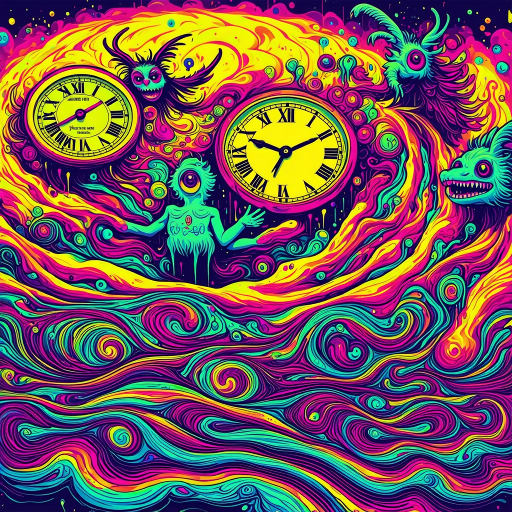 Editoriálna ilustrácia pre články o snoch, halucináciách alebo zmenených stavoch vedomia