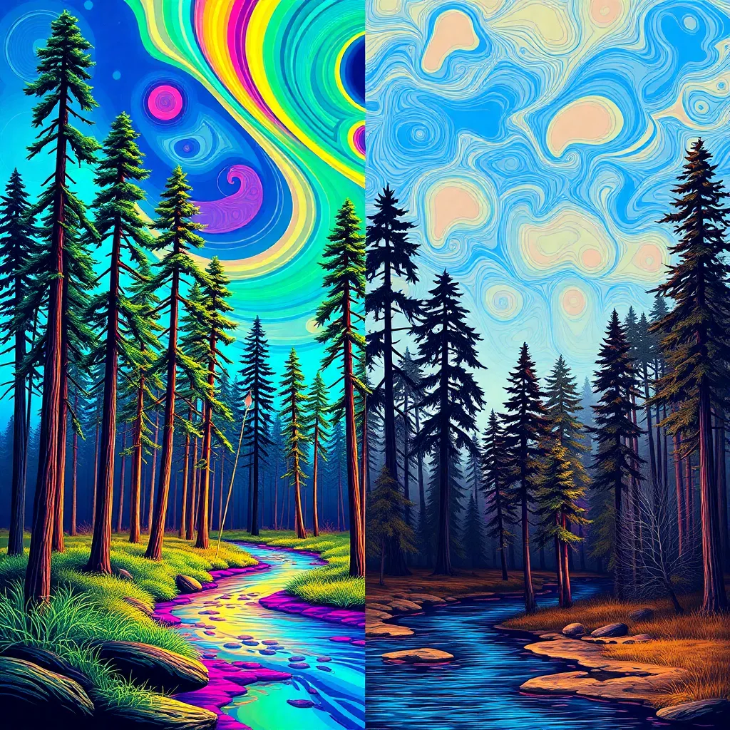 Trippy Illustration Style